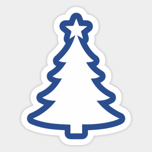Simple Minimalist Christmas Tree Sticker